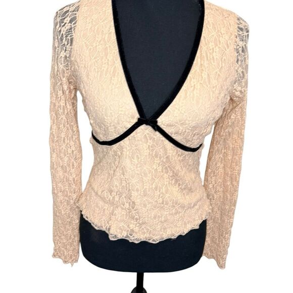 Thirty/Thirty LA Lace Blouse NWT MED - Picture 1 of 5